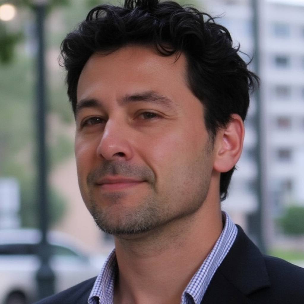 Man smiling confidently, representing authentic voice and expertise in AI-powered LinkedIn content generation for teams