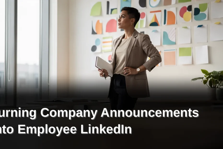 What Will You Accomplish With This Guide, Turning Company Announcements Into Employee LinkedIn